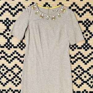 Eliza J Embellished Heathered Pointe Shift Dress